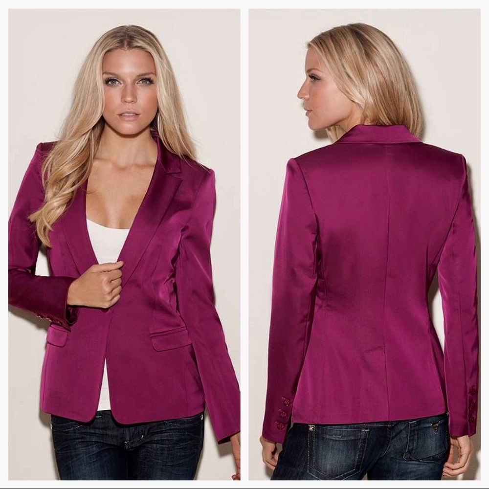 Guess Julia satin blazer size 2